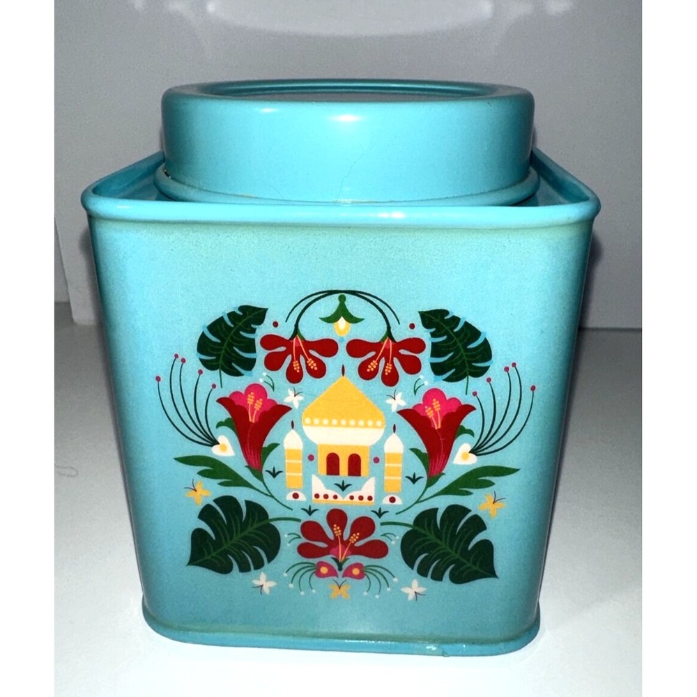 Chumbak Storage Tin "Palace In Bloom" Design Approx. 4"